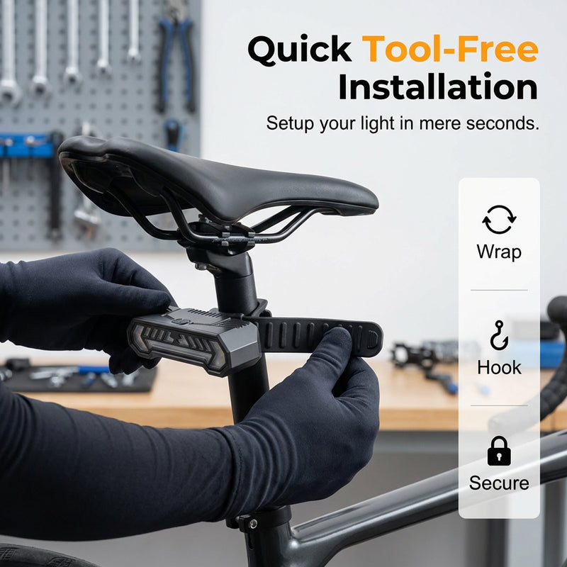 🚴 50 % DE RÉDUCTION ! 🔦 Clignotant sans fil pour vélo – Rechargeable, étanche et idéal pour plus de sécurité la nuit 💡