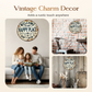 Panneau métallique vintage « Happy Place »