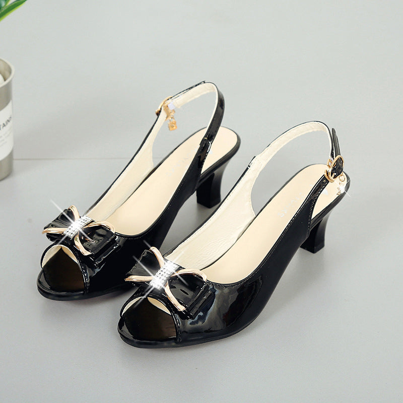 👡 Chaussures élégantes pour femmes • Bout ouvert, bride cheville, talon moyen ✨
