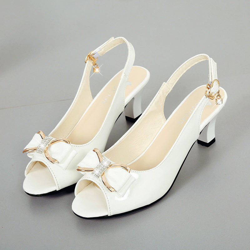 👡 Chaussures élégantes pour femmes • Bout ouvert, bride cheville, talon moyen ✨