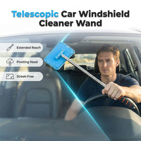 Outil télescopique de nettoyage pour pare-brise de voiture