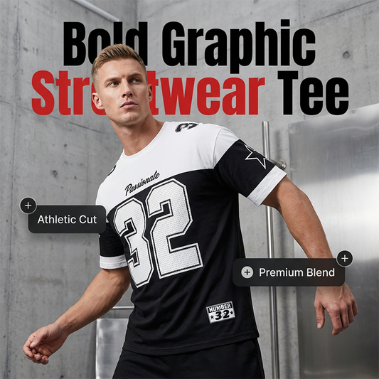 T-shirt décontracté à imprimé graphique pour homme