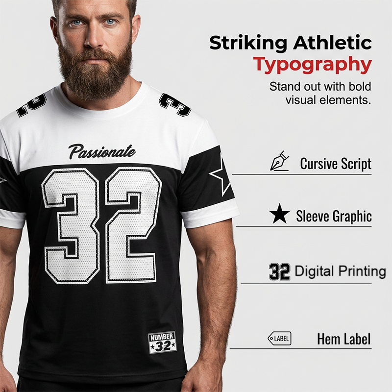 T-shirt décontracté à imprimé graphique pour homme