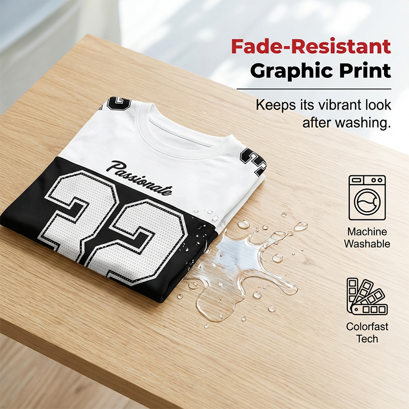 T-shirt décontracté à imprimé graphique pour homme