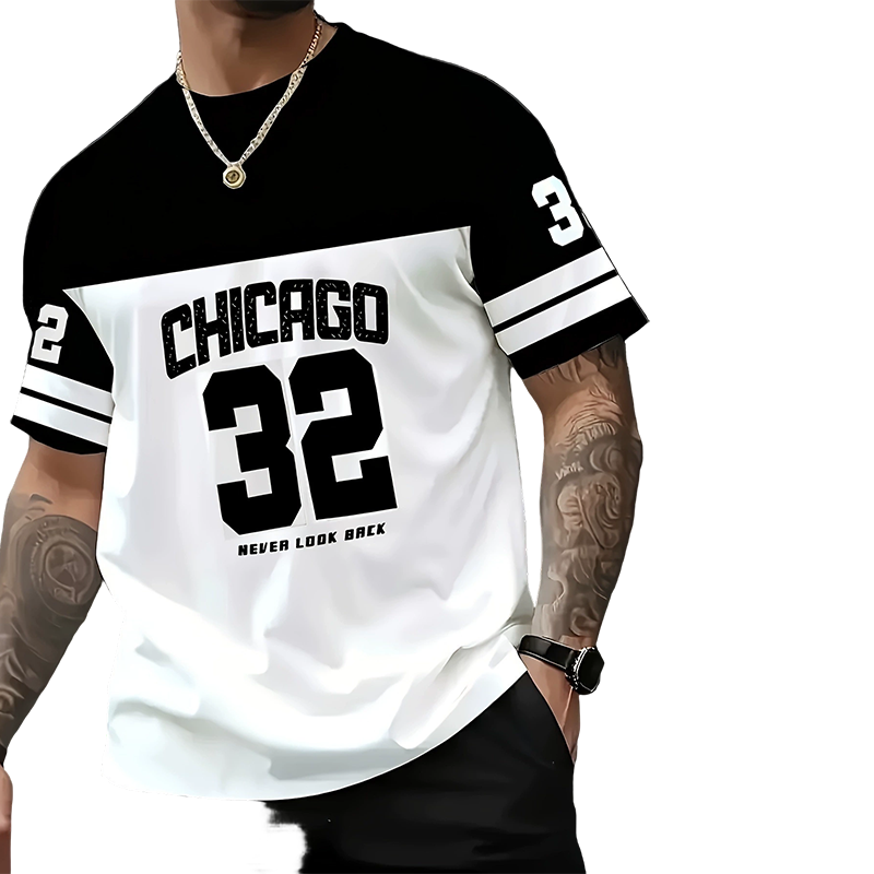 T-shirt décontracté à imprimé graphique pour homme