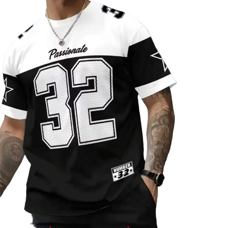 T-shirt décontracté à imprimé graphique pour homme