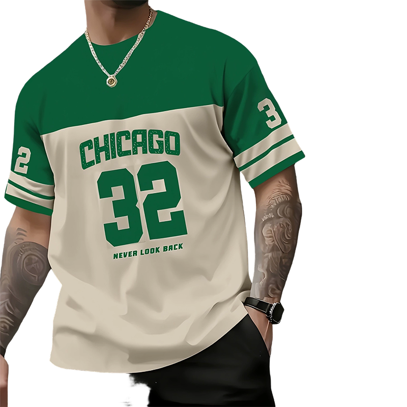 T-shirt décontracté à imprimé graphique pour homme