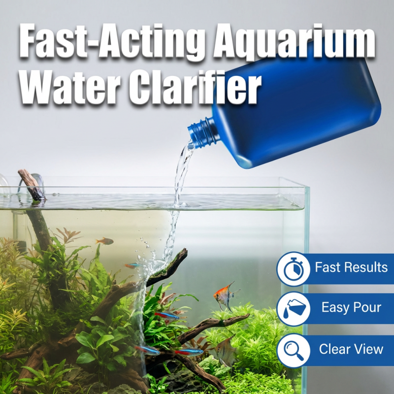 Clarificateur d’eau pour aquarium à action rapide