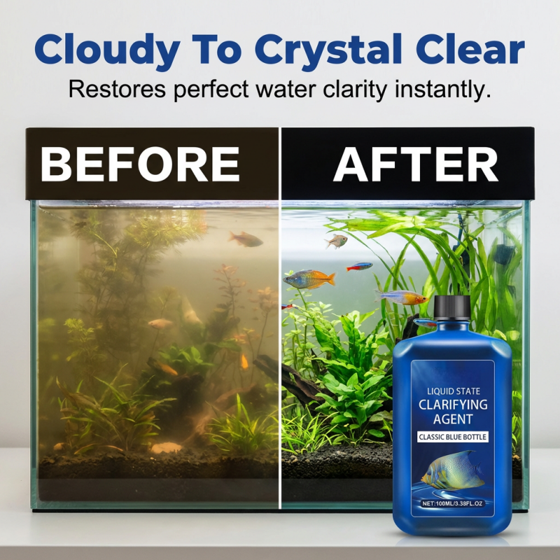 Clarificateur d’eau pour aquarium à action rapide