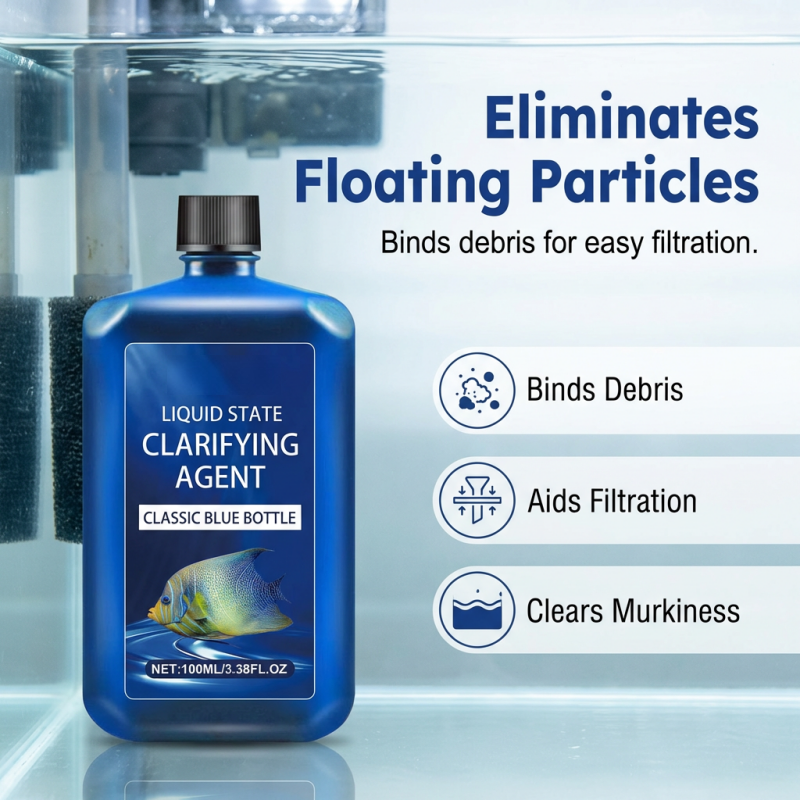 Clarificateur d’eau pour aquarium à action rapide