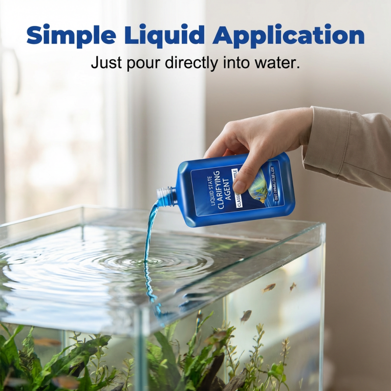 Clarificateur d’eau pour aquarium à action rapide