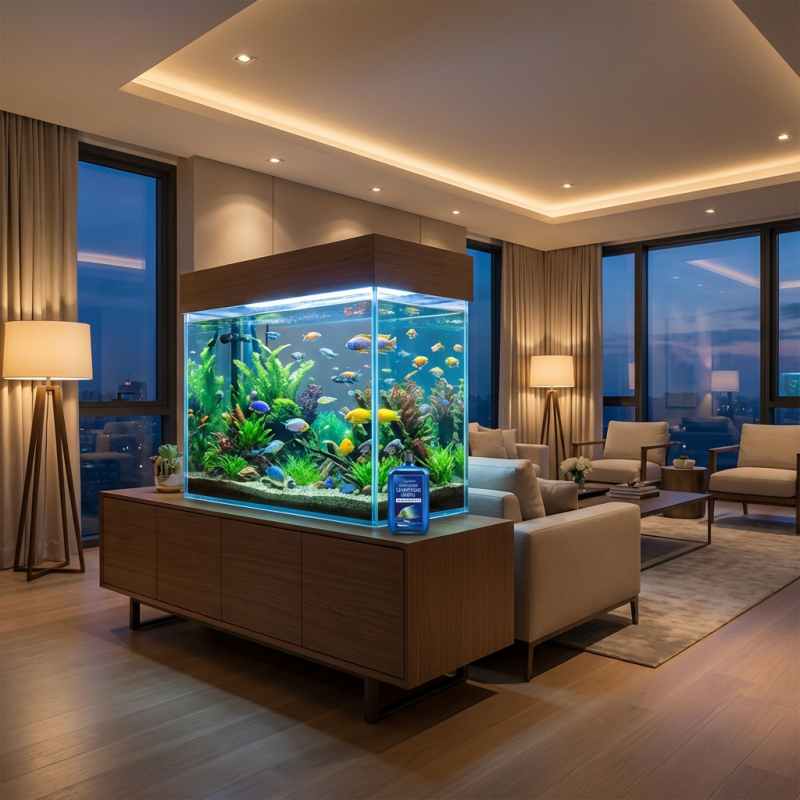 Clarificateur d’eau pour aquarium à action rapide