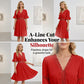 Robe chic à col en V avec découpes en dentelle