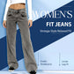 Jeans coupe décontractée style vintage pour femmes