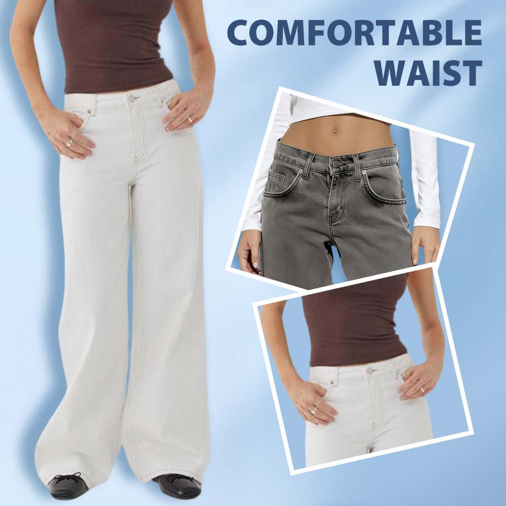 Jeans coupe décontractée style vintage pour femmes