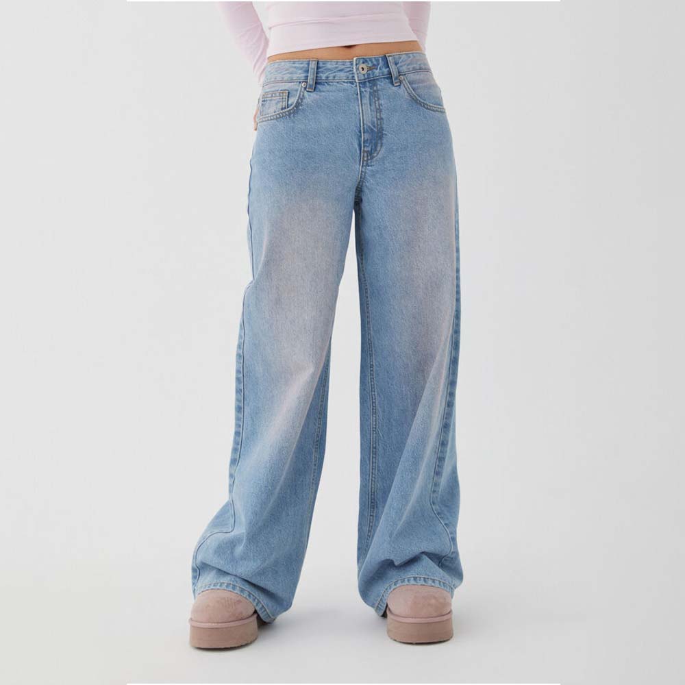 Jeans coupe décontractée style vintage pour femmes
