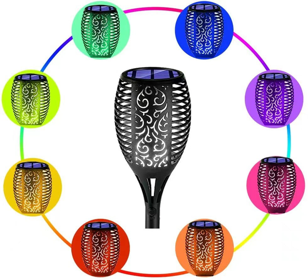 💖 Lampes solaires en forme de torche pour le jardin 🏡