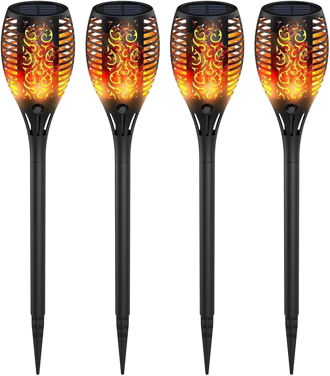 💖 Lampes solaires en forme de torche pour le jardin 🏡