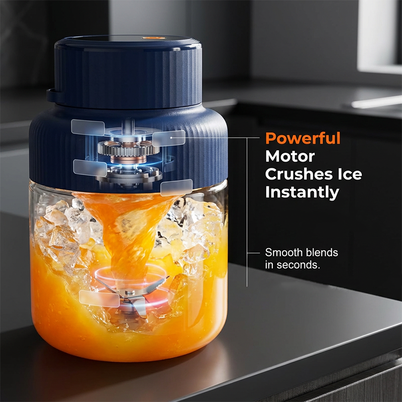 🥤✨ Mixeur Portable Haute Capacité 1300ml – Puissant et Nomade 💨