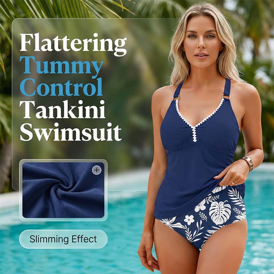 Maillot de bain tankini deux pièces gainant pour femme