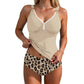 Maillot de bain tankini deux pièces gainant pour femme