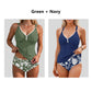 Maillot de bain tankini deux pièces gainant pour femme