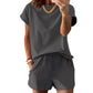 Ensemble t-shirt et short décontracté pour femme