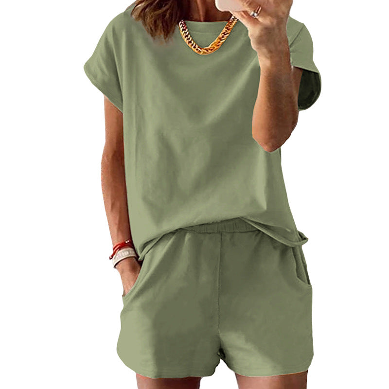 Ensemble t-shirt et short décontracté pour femme
