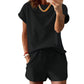 Ensemble t-shirt et short décontracté pour femme