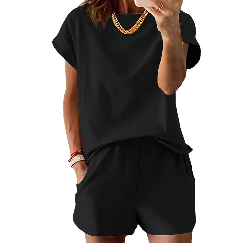 Ensemble t-shirt et short décontracté pour femme