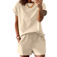 Ensemble t-shirt et short décontracté pour femme