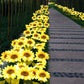 Lampes solaires de jardin étanches en forme de tournesol