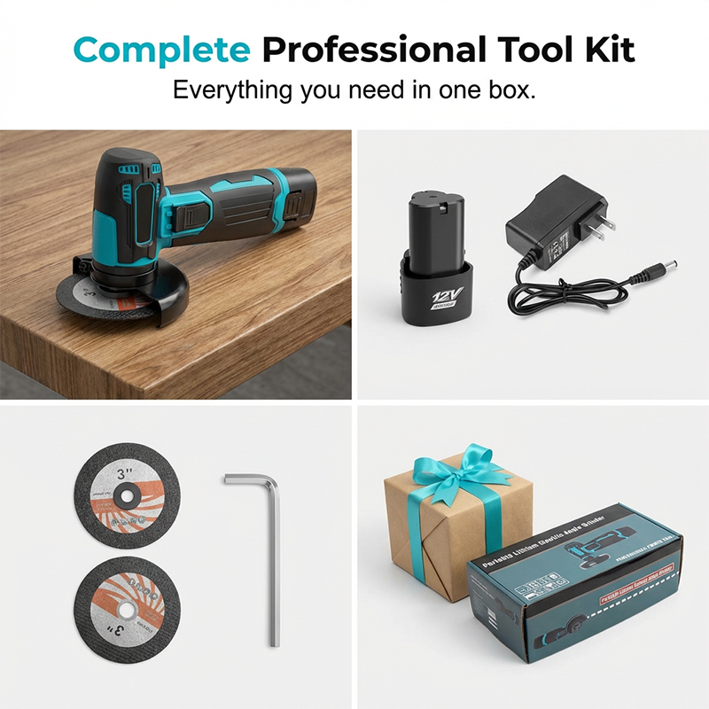 Kit de mini meuleuse d'angle sans fil 12 V