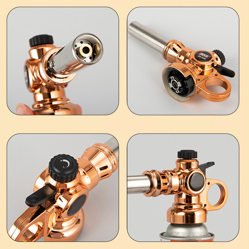 Tête de chalumeau au butane professionnelle avec allumage automatique