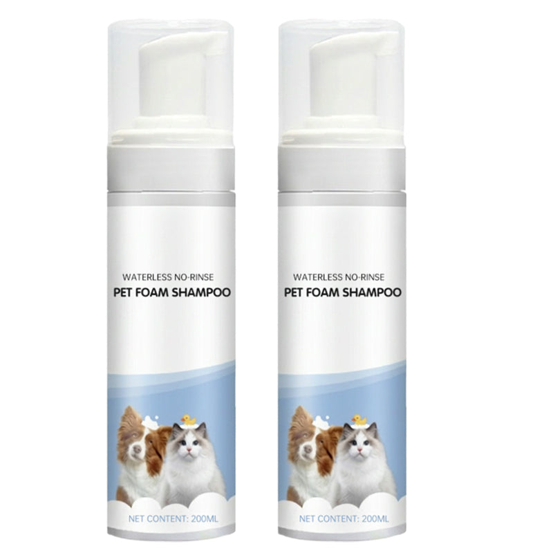 Shampoing moussant sans rinçage pour animaux de compagnie