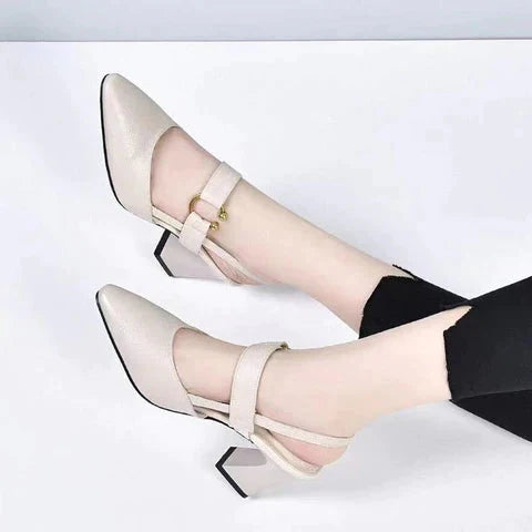 Sandales polyvalentes à talons hauts et bout pointu pour femmes