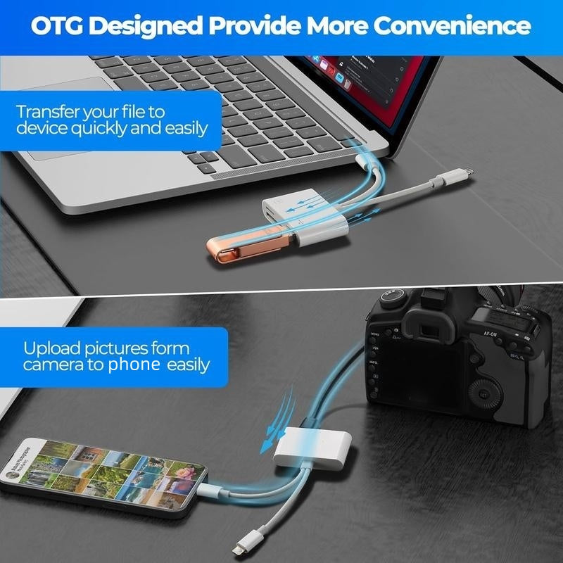 Lecteur de Carte Mémoire USB-C 3-en-1
